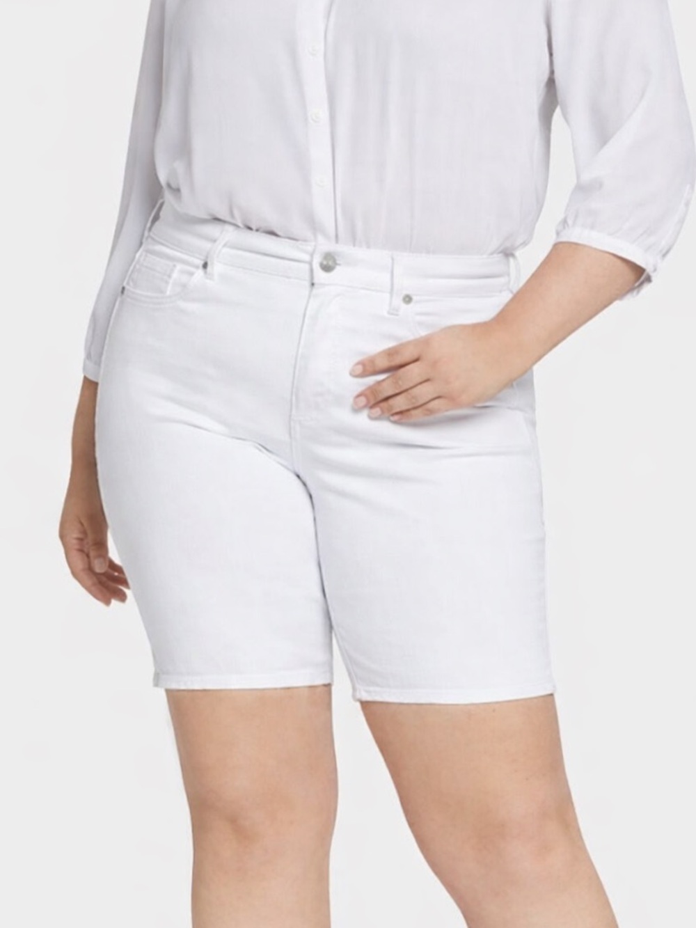 SUKO JEANS White Denim Shorts Size 20